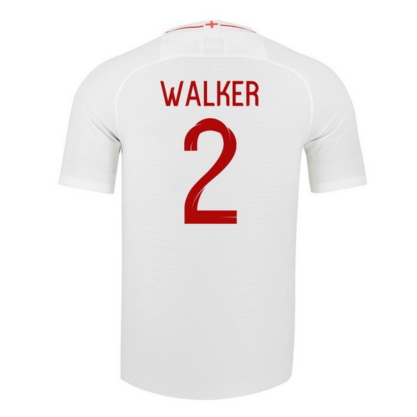 Camiseta Inglaterra 1ª Walker 2018 Blanco